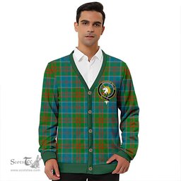 Scottish Stewart of Appin Hunting Ancient Clan Crest Tartan V neck Knitted Fleece Cardigans
