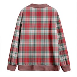 Scottish Warden Weathered Clan Crest Tartan V neck Knitted Fleece Cardigans
