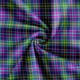 Scottish Yule Modern Clan Crest Tartan V neck Knitted Fleece Cardigans