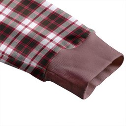 Scottish MacPherson of Pitmain Weathered Clan Crest Tartan V neck Knitted Fleece Cardigans