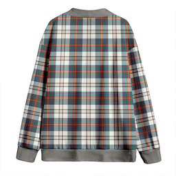 Scottish Walker Dress Ancient Clan Crest Tartan V neck Knitted Fleece Cardigans