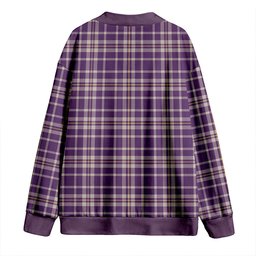 Scottish Ochterlony (Auchterlony) Weathered Clan Crest Tartan V neck Knitted Fleece Cardigans