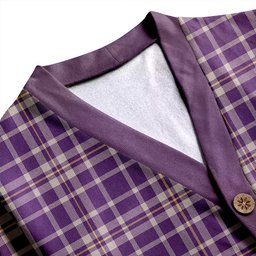 Scottish Ochterlony (Auchterlony) Weathered Clan Crest Tartan V neck Knitted Fleece Cardigans