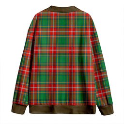 Scottish MacWhirter Ancient Clan Crest Tartan V neck Knitted Fleece Cardigans