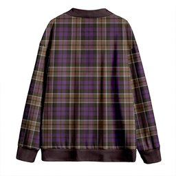 Scottish Scott (Sir Walter) Weathered Clan Crest Tartan V neck Knitted Fleece Cardigans