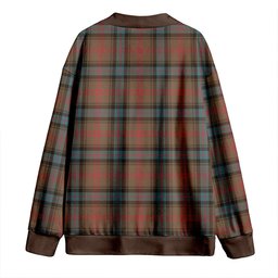 Scottish Park Weathered Clan Crest Tartan V neck Knitted Fleece Cardigans