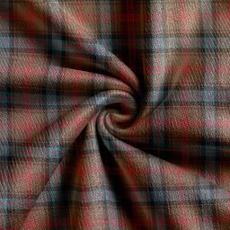 Scottish Park Weathered Clan Crest Tartan V neck Knitted Fleece Cardigans