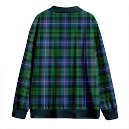 Scottish MacNeil of Barra Old (MacNeill Old) Modern Clan Crest Tartan V neck Knitted Fleece Cardigans