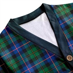 Scottish MacNeil of Barra Old (MacNeill Old) Modern Clan Crest Tartan V neck Knitted Fleece Cardigans