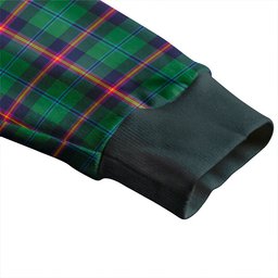 Scottish Young Modern Clan Crest Tartan V neck Knitted Fleece Cardigans