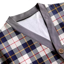 Scottish MacRae of Conchra Modern Clan Crest Tartan V neck Knitted Fleece Cardigans