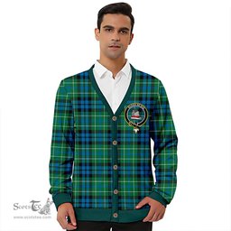 Scottish MacNeil of Colonsay (MacNeil of Barra of Colonsay) Ancient Clan Crest Tartan V neck Knitted Fleece Cardigans