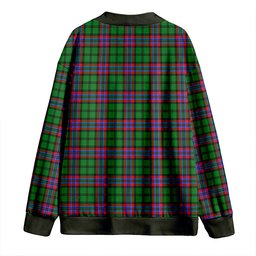 Scottish McGeachie Clan Crest Tartan V neck Knitted Fleece Cardigans