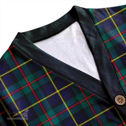 Scottish MacLeod of Harris (MacLeod Hunting) Modern Clan Crest Tartan V neck Knitted Fleece Cardigans