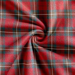 Scottish Ruthven Weathered Clan Crest Tartan V neck Knitted Fleece Cardigans