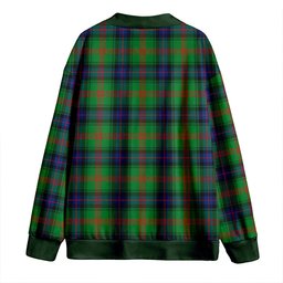Scottish Park Modern Clan Crest Tartan V neck Knitted Fleece Cardigans