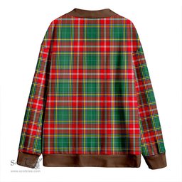 Scottish MacWhirter Modern Clan Crest Tartan V neck Knitted Fleece Cardigans