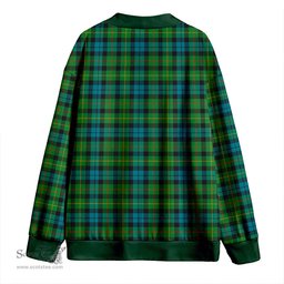 Scottish Rollo Ancient Clan Crest Tartan V neck Knitted Fleece Cardigans