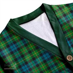Scottish Rollo Ancient Clan Crest Tartan V neck Knitted Fleece Cardigans