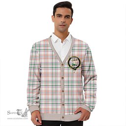 Scottish Shaw Women's Dress Ancient Clan Crest Tartan V neck Knitted Fleece Cardigans