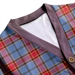 Scottish Traill (Trayle) Ancient Clan Crest Tartan V neck Knitted Fleece Cardigans