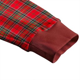 Scottish Stewart of Galloway Modern Clan Crest Tartan V neck Knitted Fleece Cardigans