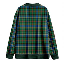Scottish Ogilvie of Inverarity (Wilson) Modern Clan Crest Tartan V neck Knitted Fleece Cardigans