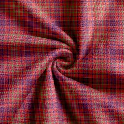 Scottish MacLeod Red Weathered Clan Crest Tartan V neck Knitted Fleece Cardigans