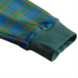 Scottish Ralston UK Ancient Clan Crest Tartan V neck Knitted Fleece Cardigans