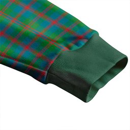 Scottish Robertson of Struan Ancient Clan Crest Tartan V neck Knitted Fleece Cardigans