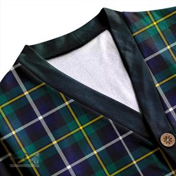 Scottish MacNeil of Barra (MacNeil/MacNeill) Modern Clan Crest Tartan V neck Knitted Fleece Cardigans