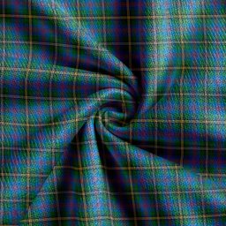 Scottish Wood Ancient Clan Crest Tartan V neck Knitted Fleece Cardigans