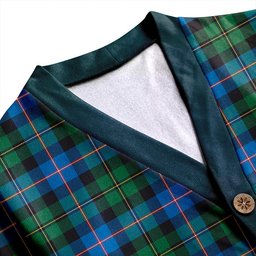 Scottish MacNeil of Barra Old (MacNeill Old) Ancient Clan Crest Tartan V neck Knitted Fleece Cardigans