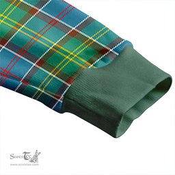 Scottish Whitelaw District Clan Crest Tartan V neck Knitted Fleece Cardigans