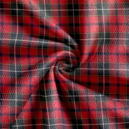 Scottish Wishart Dress Weathered Clan Crest Tartan V neck Knitted Fleece Cardigans
