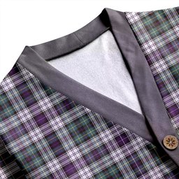 Scottish MacNeil of Barra (MacNeil/MacNeill) Paton Dress Weathered Clan Crest Tartan V neck Knitted Fleece Cardigans
