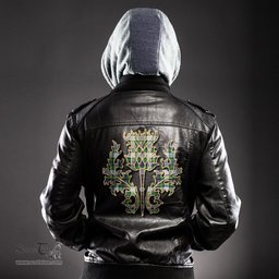 Scottish MacKenzie Dress Modern Clan Scottish Thistle Tartan Leather Jacket