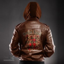 Scottish Brodie Modern Clan Scottish Legend Lion Tartan Leather Jacket