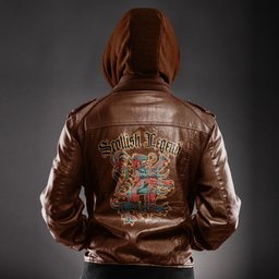 Scottish Dunbar Ancient Clan Scottish Legend Lion Tartan Leather Jacket