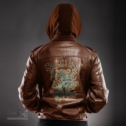 Scottish Kelly Dress Clan Scottish Legend Lion Tartan Leather Jacket