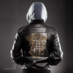 Scottish Stewart Dress Modern Clan Crest Scottish Legend Lion Tartan Leather Jacket