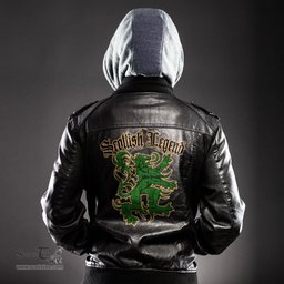 Scottish Tribe of Mar Clan Scottish Legend Lion Tartan Leather Jacket