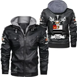 Scottish Kibble Clan Crest Scottish Leather Jacket