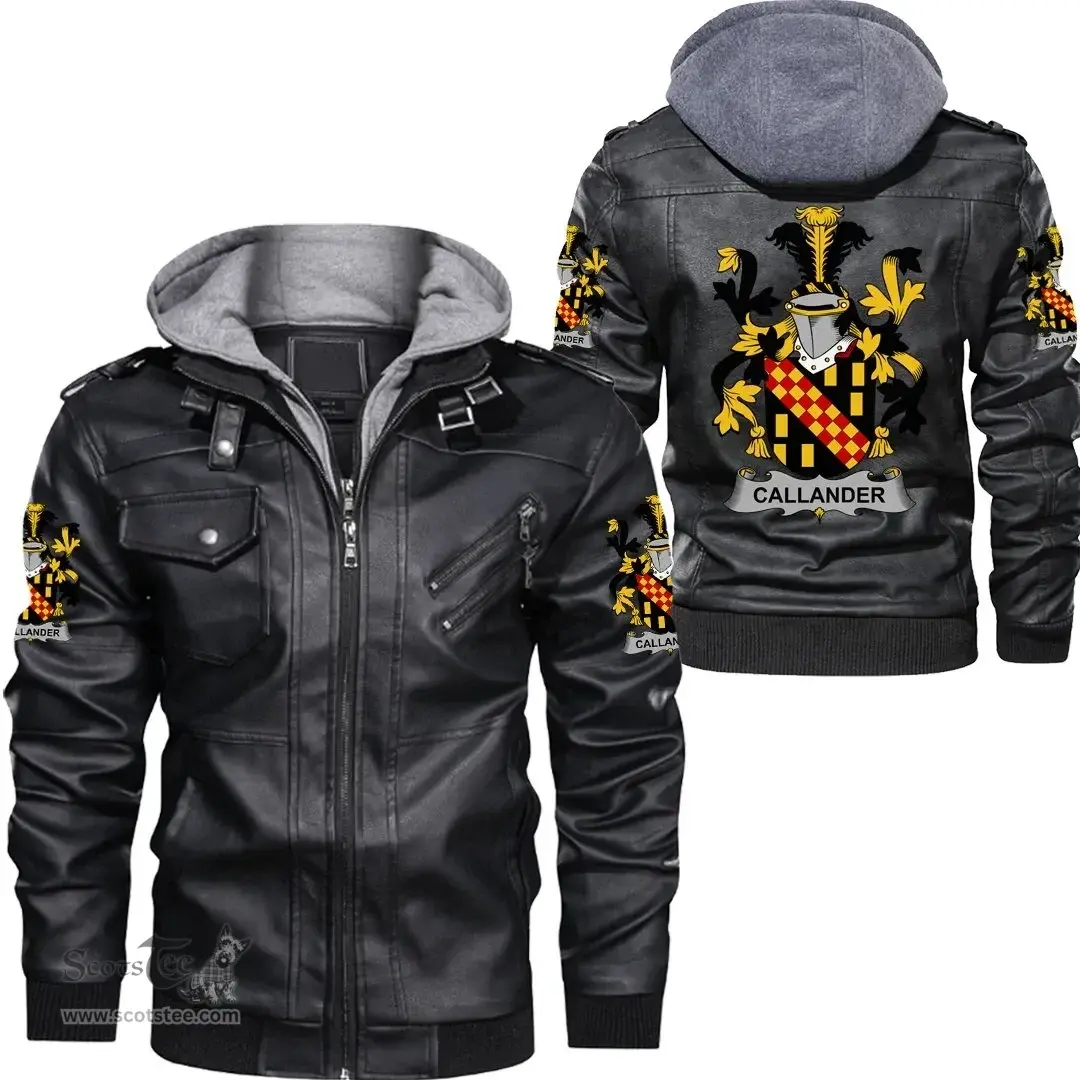 Irish Callan or O'Callan Coat of Arms Family Crest Ireland Leather Jacket Irish Jackets
