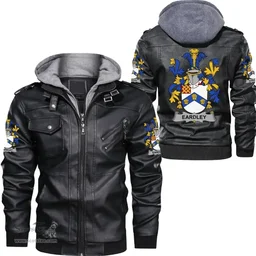 Irish Eardley Coat of Arms Family Crest Ireland Leather Jacket Irish Jackets