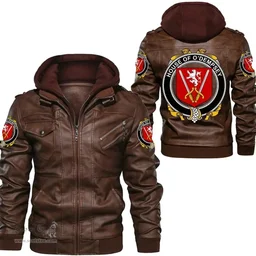 Irish House of O'DEMPSEY Coat of Arms Family Crest Ireland Leather Jacket Irish Jackets