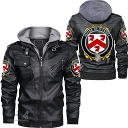 Irish House of O'CASEY Coat of Arms Family Crest Ireland Leather Jacket Irish Jackets