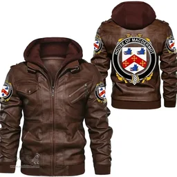 Irish House of MACDERMOT Coat of Arms Family Crest Ireland Leather Jacket Irish Jackets