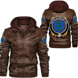 Irish House of MACCOTTER Coat of Arms Family Crest Ireland Leather Jacket Irish Jackets