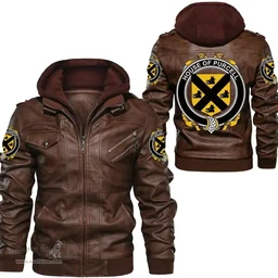 Irish House of PURCELL Coat of Arms Family Crest Ireland Leather Jacket Irish Jackets